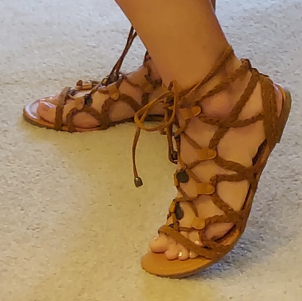 Braided sandals. Nwot.